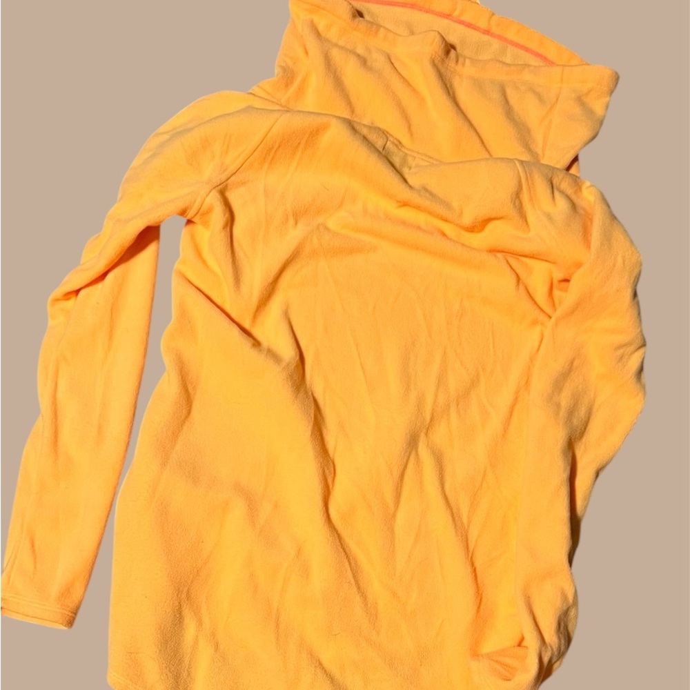 Vibrant Orange Women's Pocket Sweater #444 - Picture 2 of 3